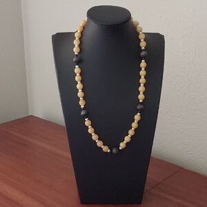 Elegant Yellow Beaded Necklace